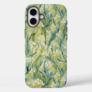 星空の夜インスパイアフローラ絵を描テクスチャスタイル iPhone 16 PLUSケース