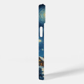 星空の夜エイリアンかわいいクリスマス Case-Mate iPhoneケース (裏面 / 右)