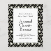 星空の夜エレガントアールデコスターバストパターン チラシ (裏面)