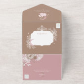 星空の夜キンセアニェラフローラ天月 オールインワン招待状 (外側)