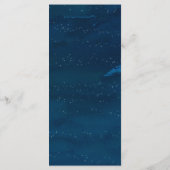 星空の夜クリスマスディナーメニューカード メニュー (裏面)