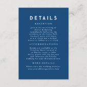 星空の夜シナ結婚ルブルー詳細 エンクロージャーカード (正面)