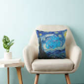 星空の夜ビンセント・ヴァンゴッホ有名絵画な クッション (椅子)