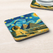 星空の夜ピラミッドSphinxエジプト コースター (左側)