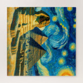 星空の夜ピラミッドSphinxエジプト ジグソーパズル (横)