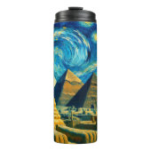 星空の夜ピラミッドSphinxエジプト タンブラー (正面)