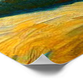 星空の夜ピラミッドSphinxエジプト ポスター (角)