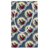 星空の夜ベルニックルサンタクリスマスパッケージ スモールペーパーバッグ (裏面)