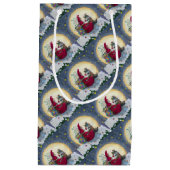 星空の夜ベルニックルサンタクリスマスパッケージ スモールペーパーバッグ (正面)