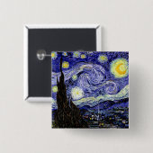 星空の夜ボタン 缶バッジ (正面&裏面)