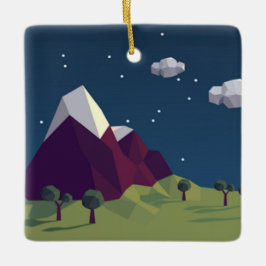 星空の夜写真 セラミックオーナメント