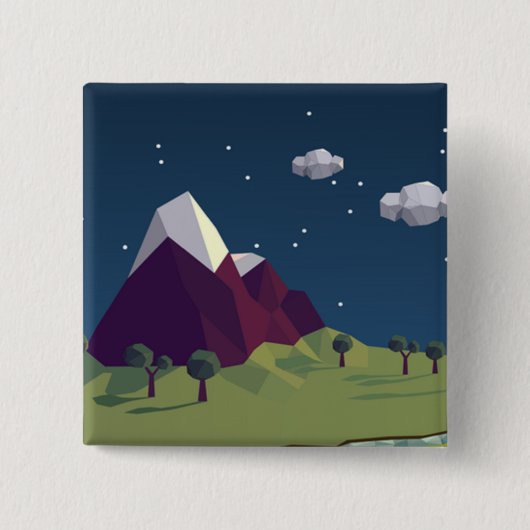 星空の夜写真 缶バッジ (正面)