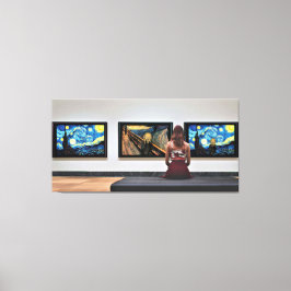 星空の夜叫び。 キャンバスプリント