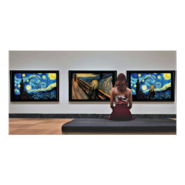 星空の夜叫び。 ポスター