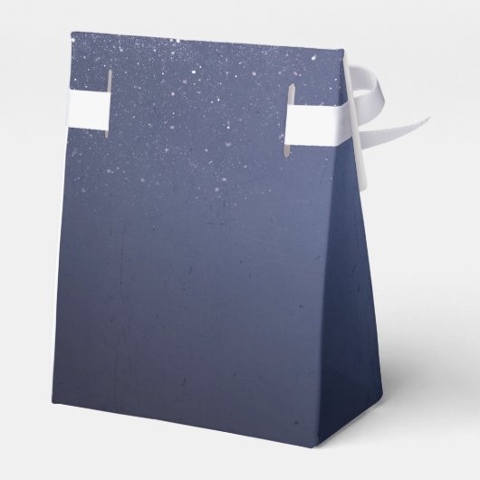 星空の夜天の星結婚式の引き出物箱 フェイバーボックス (裏面サイド)