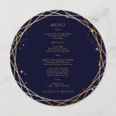 星空の夜天空結婚宇宙の丸 メニュー (正面)