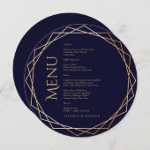 星空の夜天空結婚宇宙の丸 メニュー (正面/裏面)