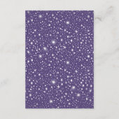 星空の夜天空結婚紫の詳細 エンクロージャーカード (裏面)