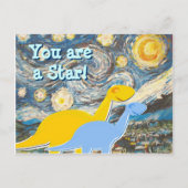 星空の夜景はがき ポストカード (正面)