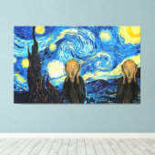 星空の夜泣き叫ぶ双子 キャンバスプリント (インサイチュ (ウッドフロア))