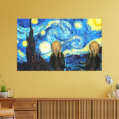 星空の夜泣き叫ぶ双子 キャンバスプリント (インサイチュ (リビング))