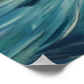 星空の夜海のオーター ポスター (角)