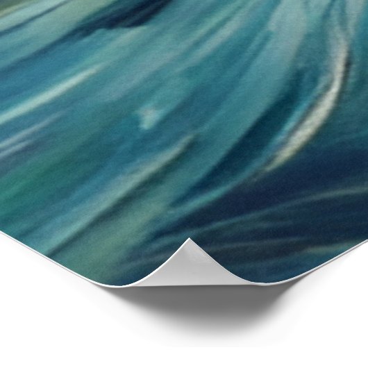 星空の夜海のオーター ポスター (角)