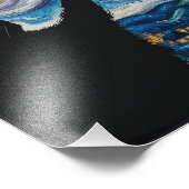 星空の夜猫 フォトプリント            (角)