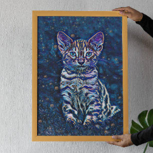 星空の夜猫 ポスター