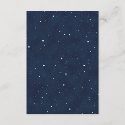 星空の夜結婚のエンクロージャカード エンクロージャーカード (裏面)