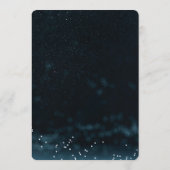 星空の夜結婚の天の招待状、銀河系 メニュー (裏面)