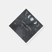 星空の夜結婚の天体 スタンダードカクテルナプキン (角)