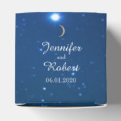 星空の夜結婚式の引き出物箱 フェイバーボックス (上部)