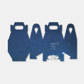 星空の夜結婚式の引き出物箱 フェイバーボックス (折り畳みなし)