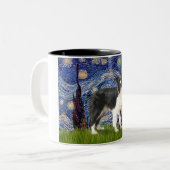 星空の夜縁ど- Collie (Z) ツートーンマグカップ (正面左)