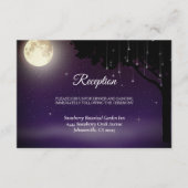 星空の夜行灯結婚の エンクロージャーカード (正面)