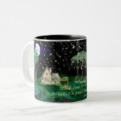 星空の夜1 ツートーンマグカップ (正面左)