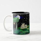 星空の夜1 ツートーンマグカップ (左)