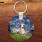 星空の夜 – ウィペット#2 キーホルダー (正面)