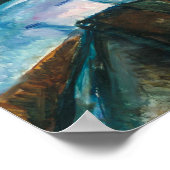 星空の夜 |エドバード・ムンク | ポスター (角)