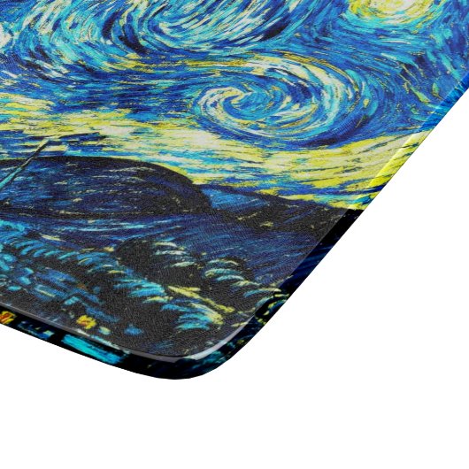 星空の夜 カッティングボード (角)
