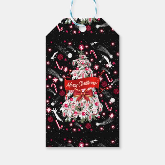 星空の夜 ギフトタグ (正面)