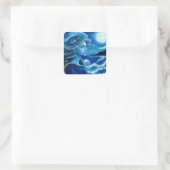 星空の夜🌌 – ギリシャ女神ファンタジーステッカー#8 スクエアシール (バッグ)