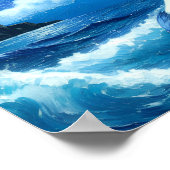 星空の夜🌌 – ギリシャ女神ファンタジーポスター#3 ポスター (角)