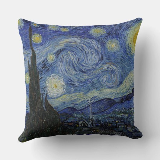 星空の夜 クッション (裏面)
