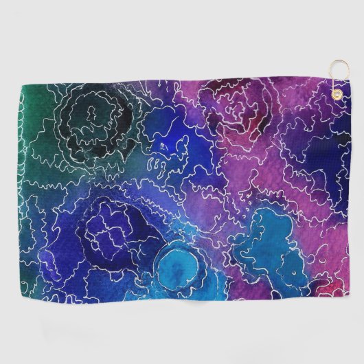 星空の夜 ゴルフタオル (横)