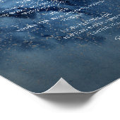 星空の夜 | シルバー ドリンク メニュー サイン (角)