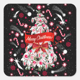 星空の夜 スクエアシール