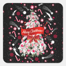 星空の夜 スクエアシール