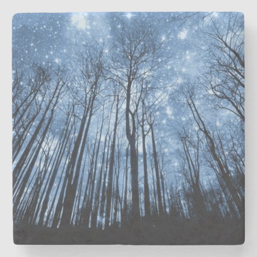 星空の夜 ストーンコースター (正面)